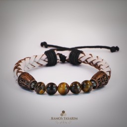 Doğaltaş Erkek (Hematit ve Onix)