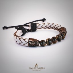 Doğaltaş Erkek (Hematit ve Onix)