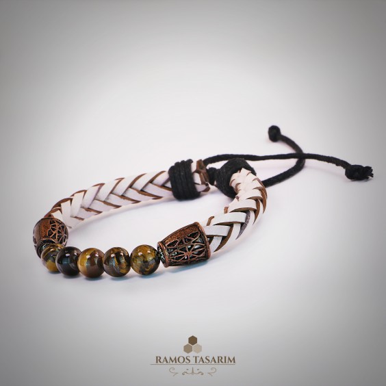 Doğaltaş Erkek (Hematit ve Onix)