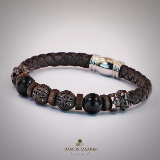 Doğaltaş Erkek (Hematit ve Onix)