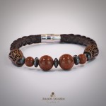 Doğaltaş Erkek (Hematit ve Onix)