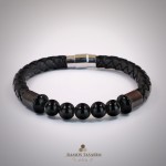 Doğaltaş Erkek (Hematit ve Onix)