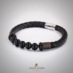 Doğaltaş Erkek (Hematit ve Onix)