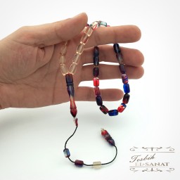 Damla Kehribar Usta İşi Sistemli Püsküllü Tesbih (7 x 11mm)