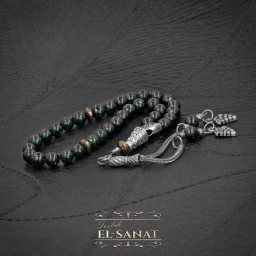 Bilek Boy Yeşil Yıldız Taşı Tesbih (6mm)