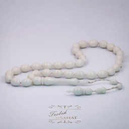 Deve Kemiği Usta İşi Sistemli Püsküllü Tesbih (8,5 x 12,5mm)