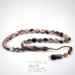 Bufalo Boynuzu Usta İşi Sistemli Püsküllü Tesbih  (7x10mm)