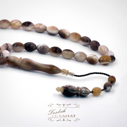 Bufalo Boynuzu Usta İşi Sistemli Püsküllü Tesbih  (7x10mm)