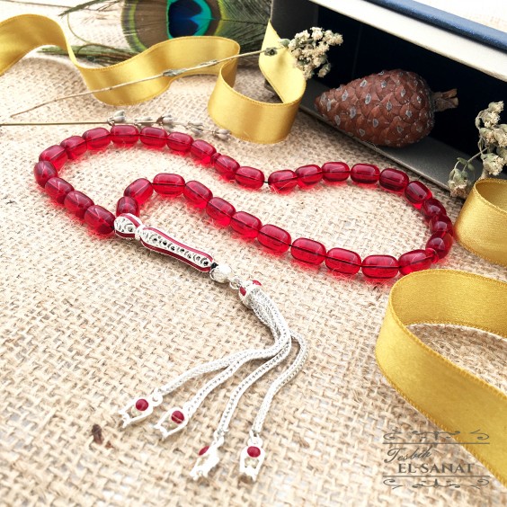 Gümüş Kaplama Kapsül Kesim Uçak Camı Tesbih (8x12mm) Gümüş Kaplama Kapsül Kesim Uçak Camı Tesbih (8x12mm)