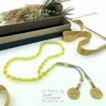 Kazaz Püsküllü Kapsül Kesim Uçak Camı Tesbih (8x12mm)