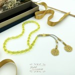 Kazaz Püsküllü Kapsül Kesim Uçak Camı Tesbih (8x12mm)